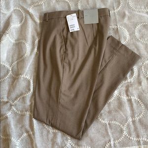 H&M Brown Checkered Trousers